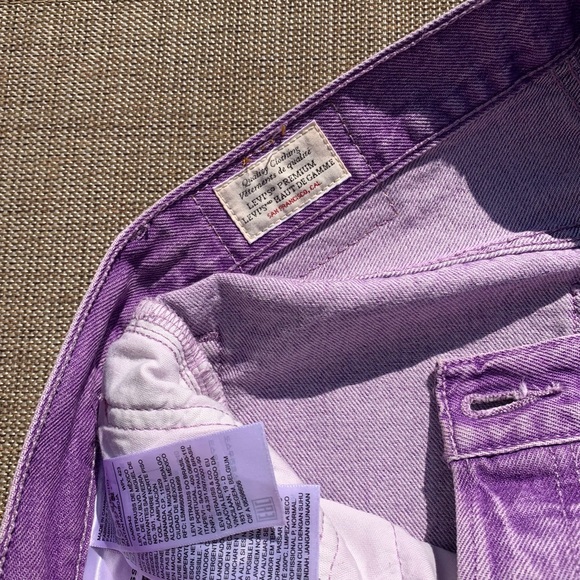 Purple High Rise Levi’s Fresh w Mushroom Tab - Picture 11 of 16
